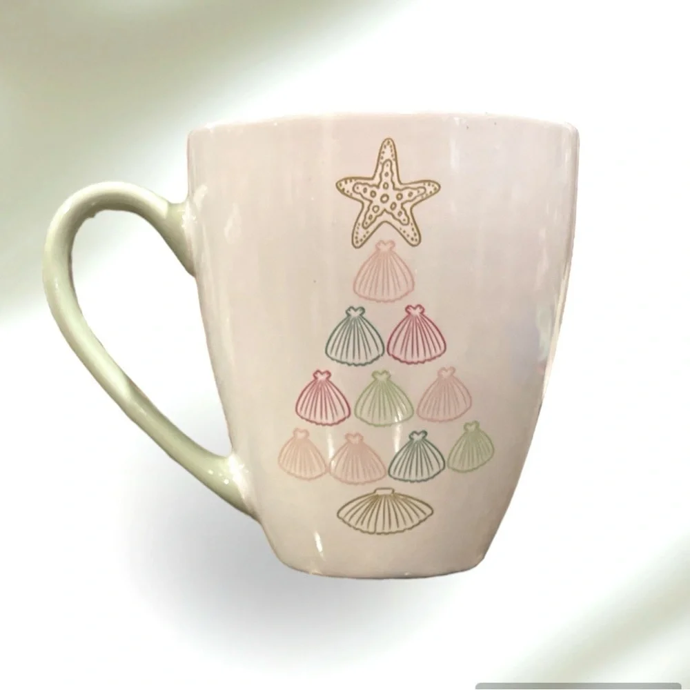 St. Nicholas Square Seashells Christmas Tree 16 0z. Cup/Mug